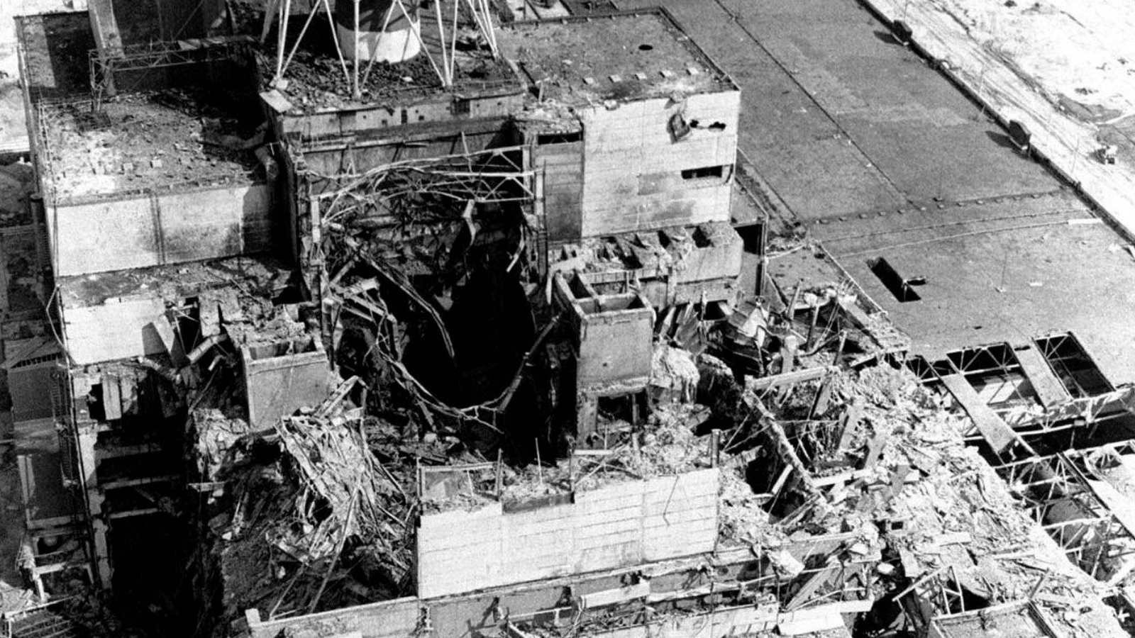 La centrale nucleare di Černobyl’ dopo il disastro del 1986