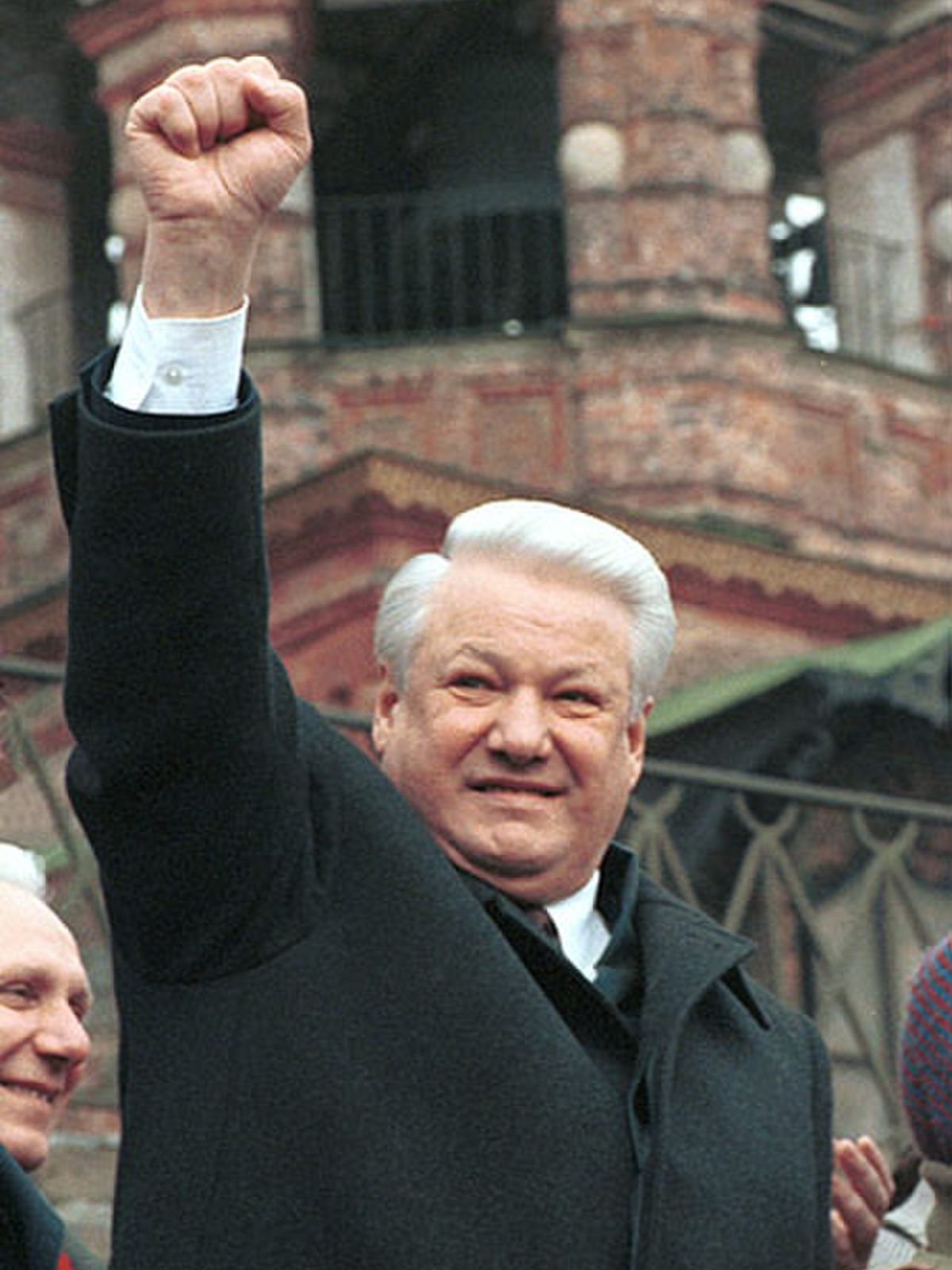 Boris El’cin parla ai suoi sostenitori il 28 marzo 1993